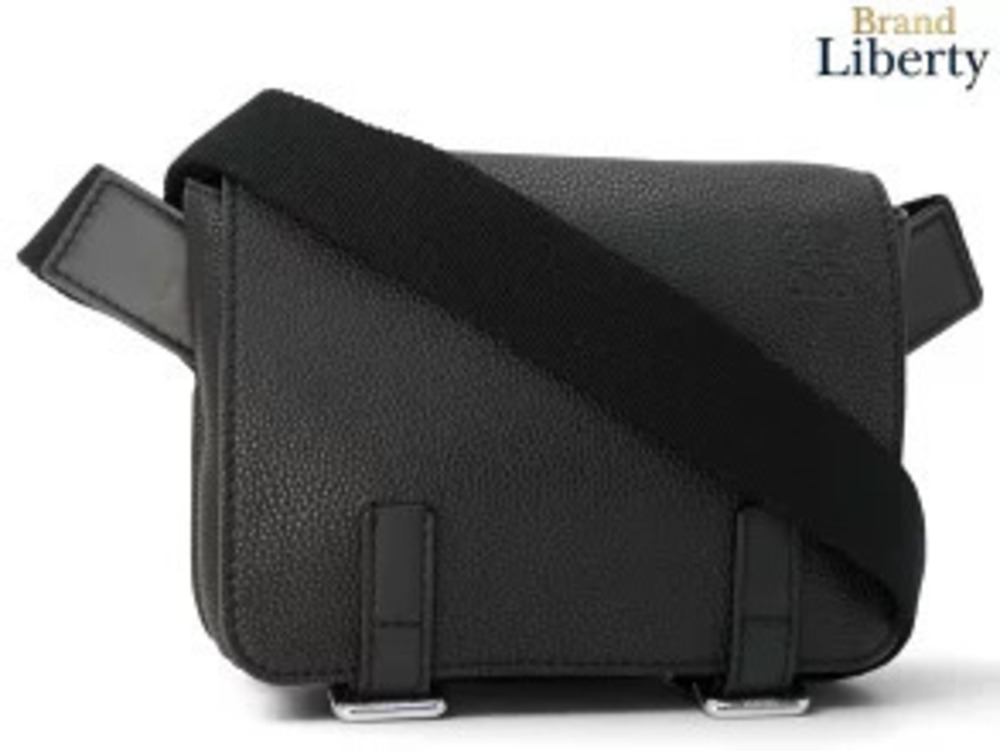 Loewe Military Bum Bag Body Waist Pouch Clutch Crossbody Shoulder Black Soft